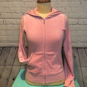 Pink Juicy Couture Zip Up Hooded Jacket